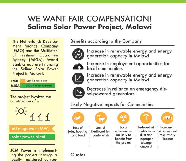 Salima Solar Power Project research result